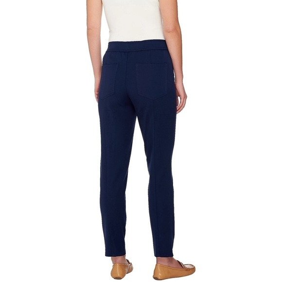 Isaac Mizrahi Live Black Slim Fit Pants Trousers Jeans Cotton Rayon Blend NWOT - Picture 2 of 8